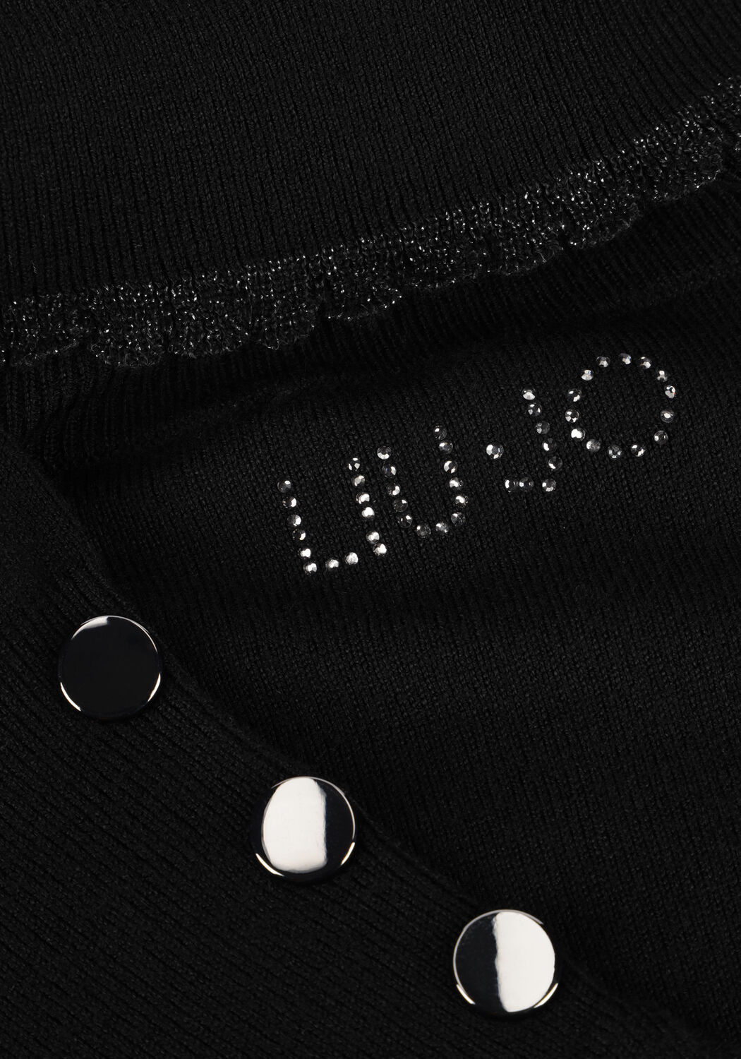 LIU JO Col roul&eacute; ECS MAGLIA CHIUSA M/L 1 en noir - large