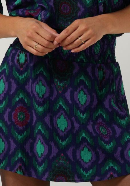 ALIX THE LABEL Mini-jupe LADIES WOVEN IKAT MINI SKIRT en violet - large