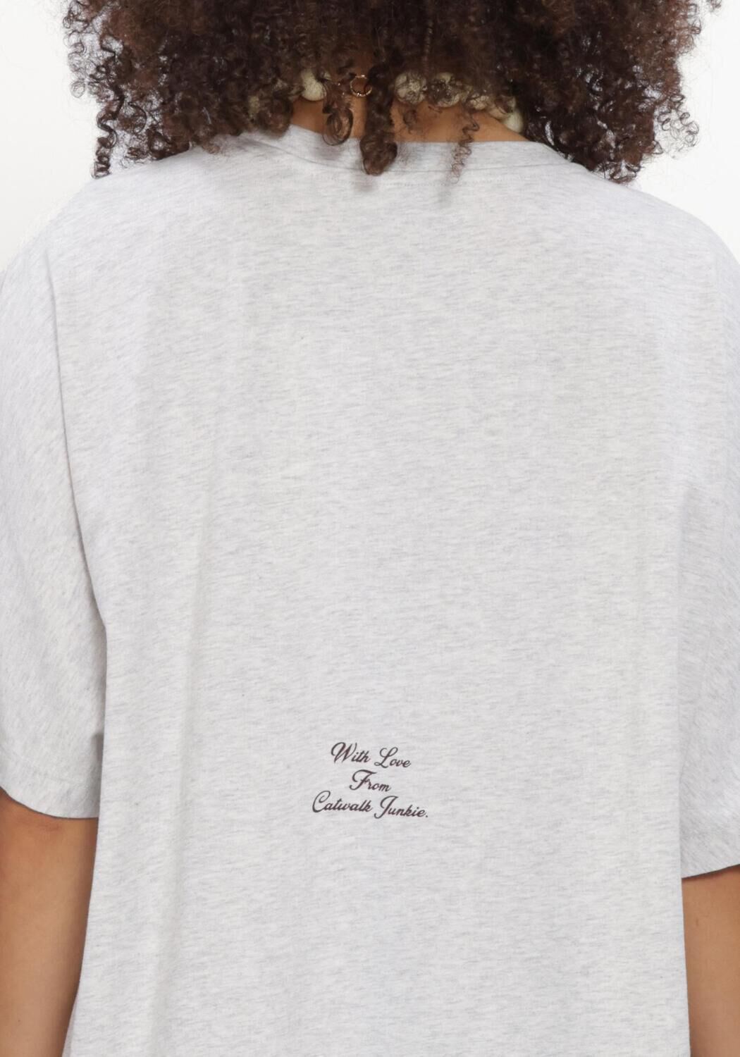CATWALK JUNKIE T-shirt OVERSIZED GRAPHIC TSHIRT Gris clair - large