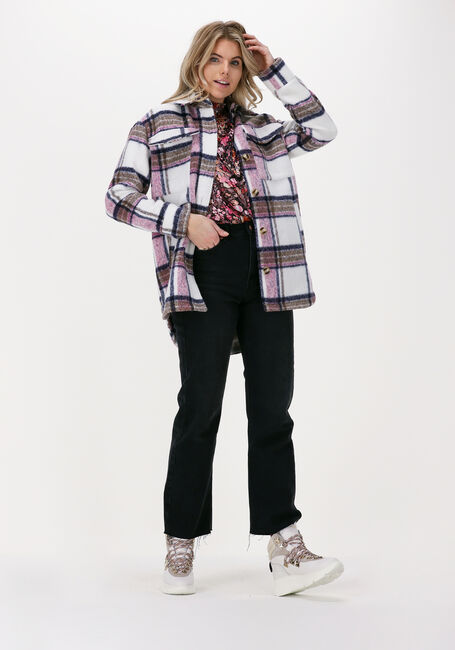 NEO NOIR Jack PIKE MULTI CHECK JACKET en rose - large