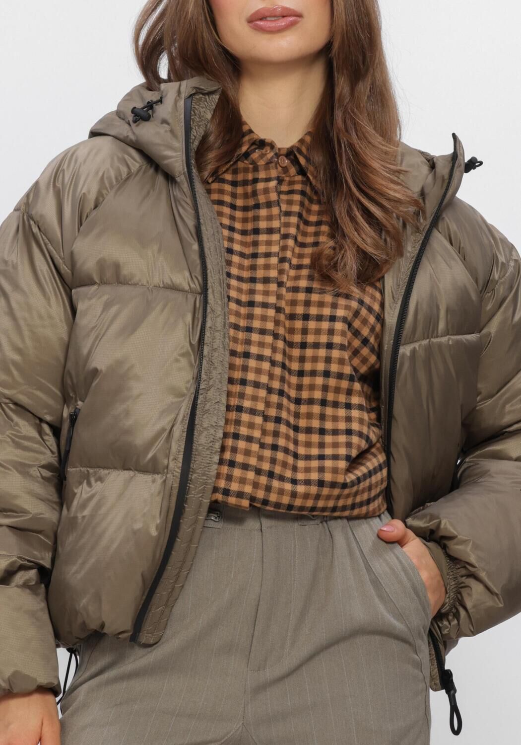 WITHBLACK Veste matelass&eacute; WBLEMMA SHORT DOWN PUFFER JKT Kaki - large