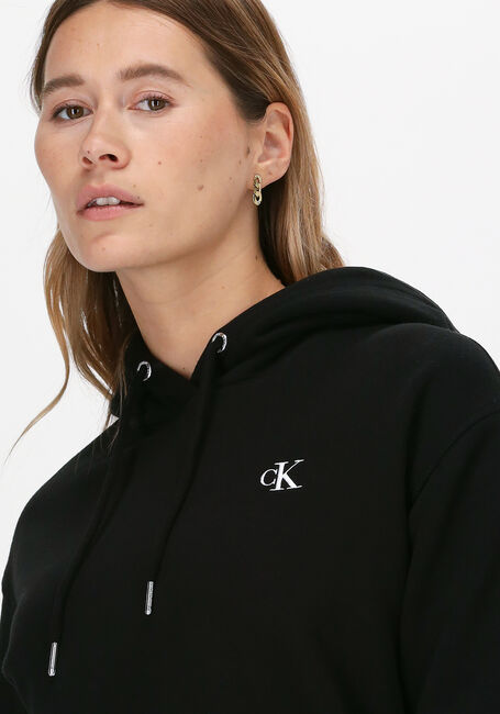 CALVIN KLEIN Pull CK EMBROIDERY HOODIE en noir - large