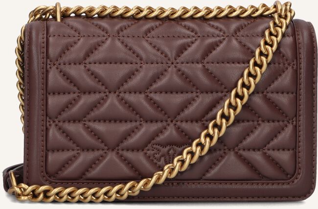 Bruine PINKO Schoudertas LOVE ONE MINI DC Bruine PINKO Schoudertas LOVE ONE MINI DC - large