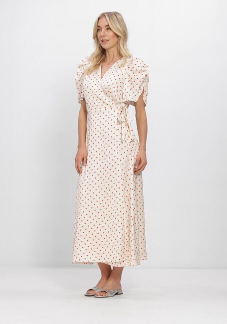 Gebroken wit CO'COUTURE Maxi jurk CAMBRIACC DOT WRAP DRESS - large
