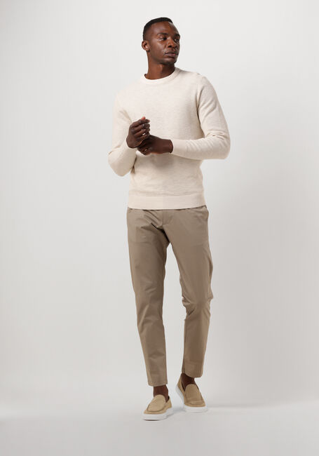 PROFUOMO Pull STRUCTURE CREW NECK Écru - large