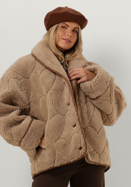 FABIENNE CHAPOT Manteau Teddy MERLIN JACKET en marron - large