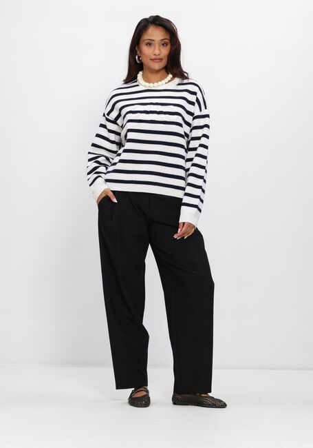 DANTE6 Chandail TWIXA STRIPE 3D LOGO SWEATER Bleu fonc&eacute; - large