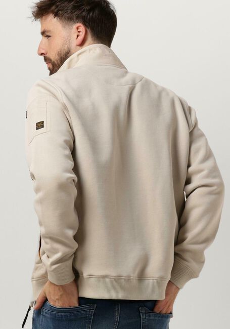PME LEGEND Jack ZIP JACKET SWEAT MIXED PADDED en beige - large