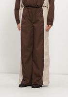 Bruine REFINED DEPARTMENT Wijde broek LADIES WOVEN SPORTY WIDE LEG PANTS BLAKIE