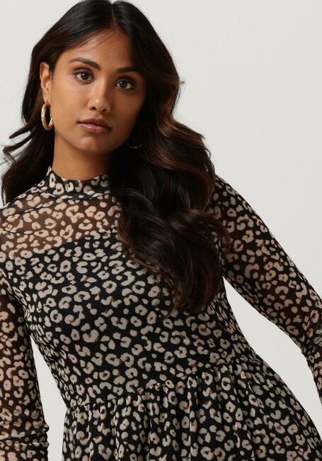 OBJECT Robe midi MARIANN L/S DRESS en noir - large