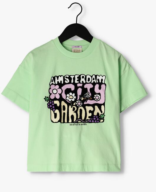 SCOTCH & SODA T-shirt OVERSIZED ARTWORK T-SHIRT en vert - large