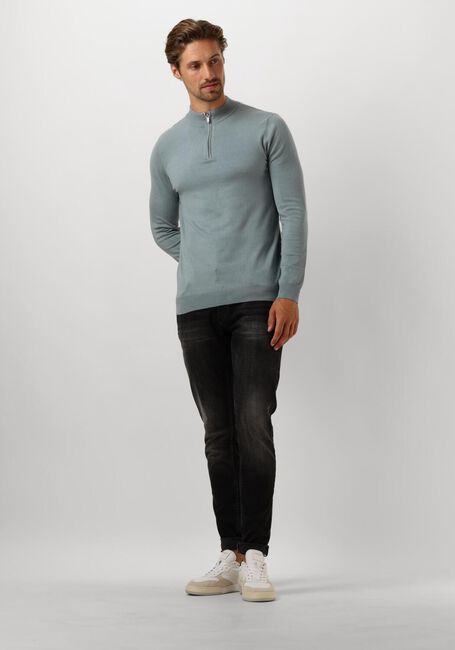 PURE PATH Pull REGULAR FIT KNITWEAR HALFZIP803 en bleu - large