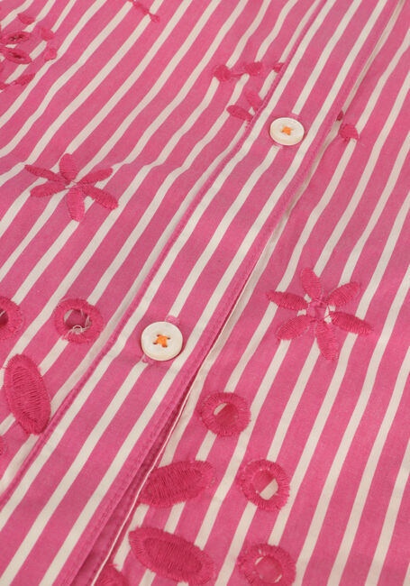 Roze SCOTCH & SODA Mini jurk STRIPED SHIRT DRESS WITH EMBROIDERY DETAIL IN ORGANIC COTTON - large