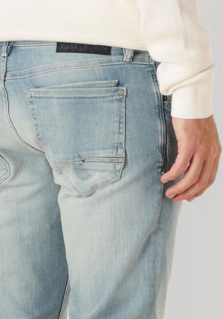 CAST IRON Jeans tapered SHIFTBACK TAPERED FADED GREEN TONE en bleu - large