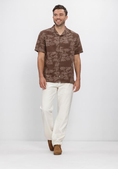 ANERKJENDT Chemise d&eacute;contract&eacute; AKLEANDER JACC SS SHIRT en marron - large