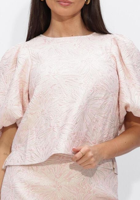 Lichtroze NOTRE-V Top NV-HENNIE BROCADE TOP - large