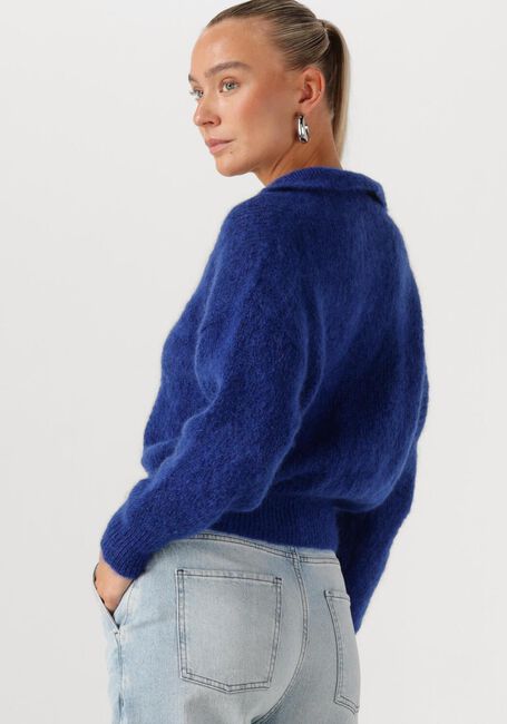 BY-BAR Pull POLO PULLOVER en bleu - large