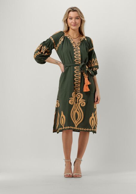 Khaki NEMA Midi jurk ANISA - large