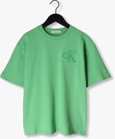 CALVIN KLEIN T-shirt INTERLOCK PIQUE SS T-SHIRT 1 en vert - medium