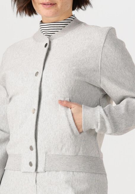 JANSEN AMSTERDAM Jack GOLDIE JASJE HVM 274 BOMBER LONG SLEEVE Gris clair - large
