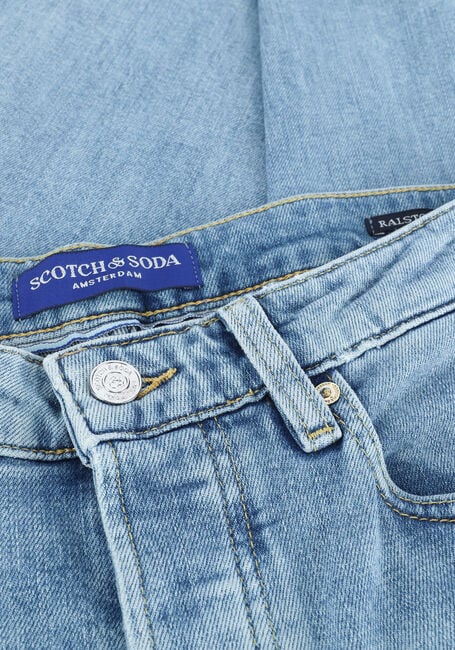 Lichtblauwe SCOTCH & SODA Slim fit jeans ESSENTIALS RALSTON IN ORGANIC COTTON - AQUA BLUE - large