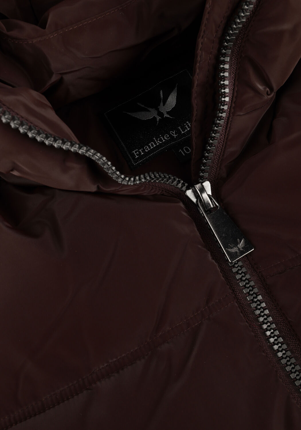 FRANKIE & LIBERTY Veste matelass&eacute; PUCK PUFFER COAT en marron - large