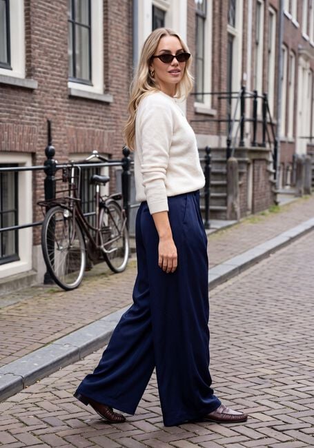 CO'COUTURE Pantalon large SAFIRACC SKIRT PANT Bleu fonc&eacute; - large