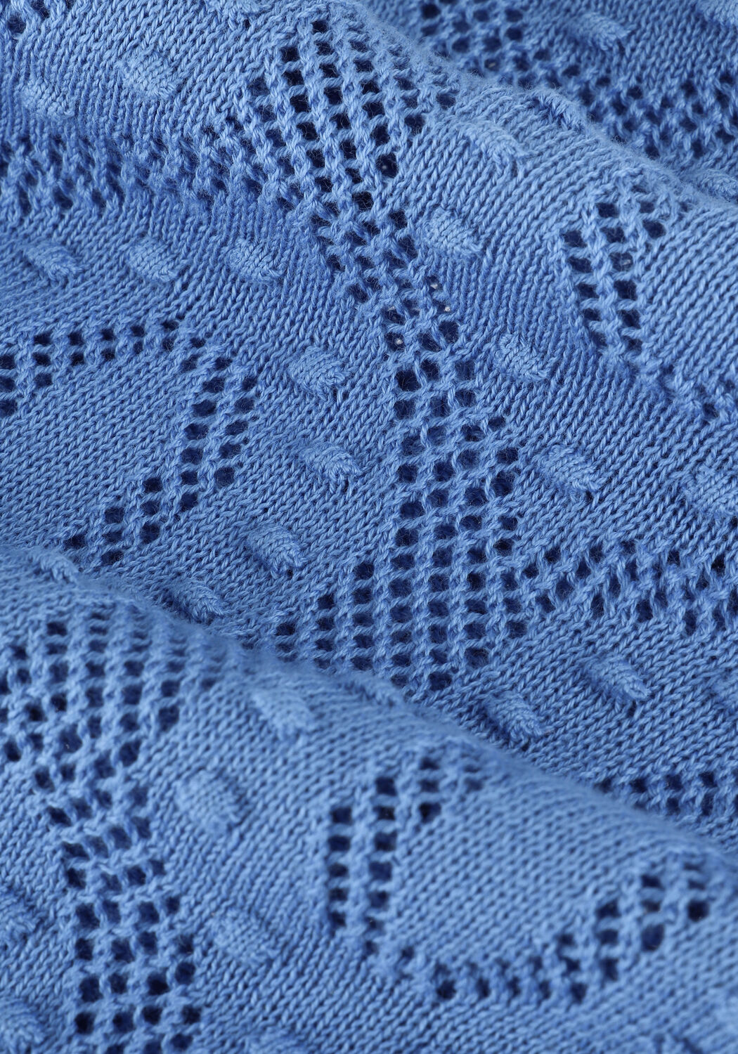 OBJECT Haut CILA S/S KNIT PULLOVER en bleu - large