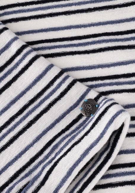 CAST IRON T-shirt SHORT SLEEVE R-NECK RELAXED FIT BOUCLÉ STRIPE Bleu/blanc rayé - large