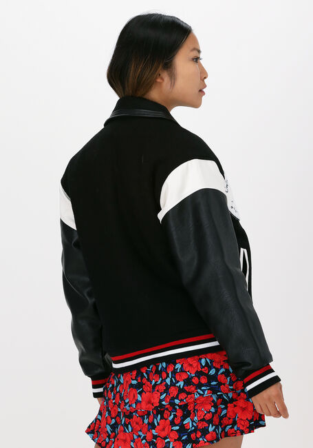 Zwarte COLOURFUL REBEL Jack CHARLEY BASEBALL BOMBER JADCKE - large