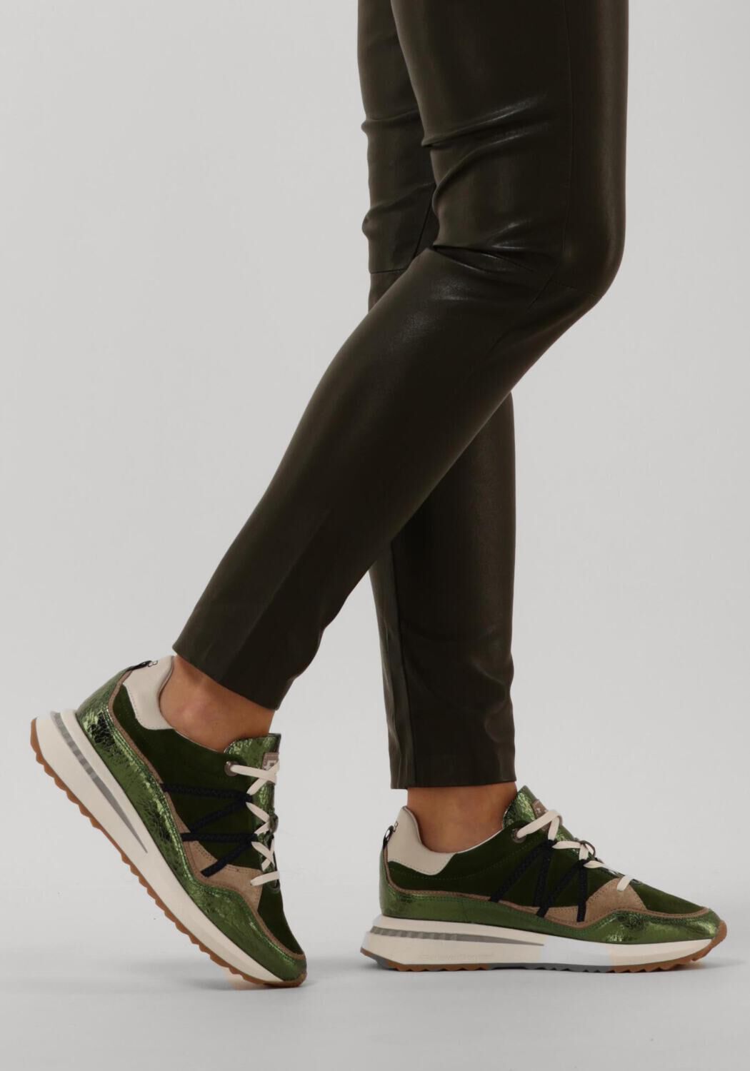 FLORIS VAN BOMMEL SWF-10083 Baskets basses en vert - large