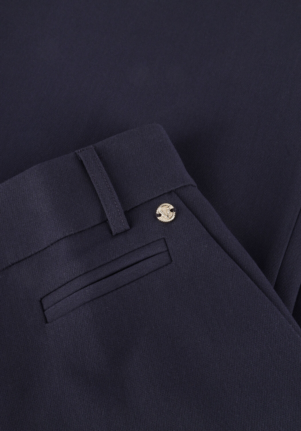 JOSH V Pantalon &eacute;vas&eacute; KATE Bleu fonc&eacute; - large