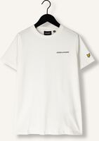 Witte LYLE & SCOTT T-shirt SCRIPT EMBROIDERED T-SHIRT - medium