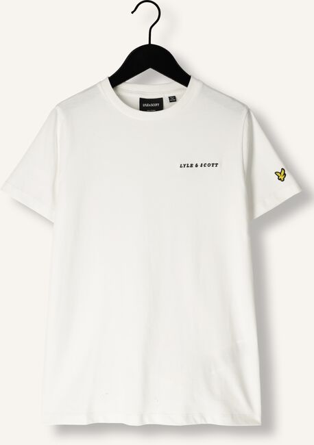 Witte LYLE & SCOTT T-shirt SCRIPT EMBROIDERED T-SHIRT Witte LYLE & SCOTT T-shirt SCRIPT EMBROIDERED T-SHIRT - large