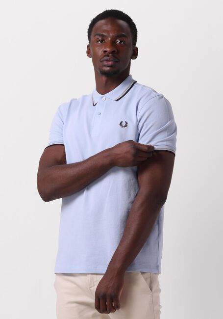 FRED PERRY Polo THE TWIN TIPPED FRED PERRY SHIRT Bleu clair - large