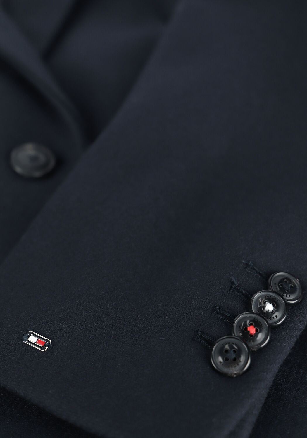 TOMMY HILFIGER Manteau TH ESS WOOL BLEND CLASSIC COAT Bleu fonc&eacute; - large