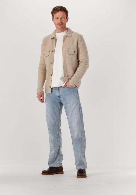 SELECTED MEN Surchemise SLHNEALY LS KNIT WORKWEAR CARDIGAN en beige - large