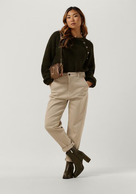 Groene NOTRE-V Trui KNIT BUTTON NV-AZRA - large