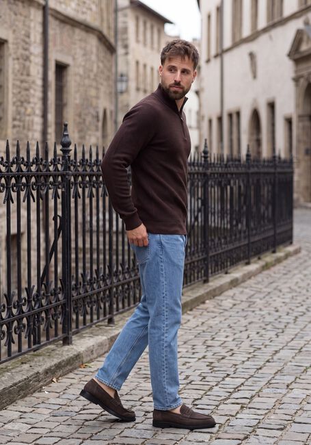 SAINT STEVE Pull DOMINIC-S en marron - large
