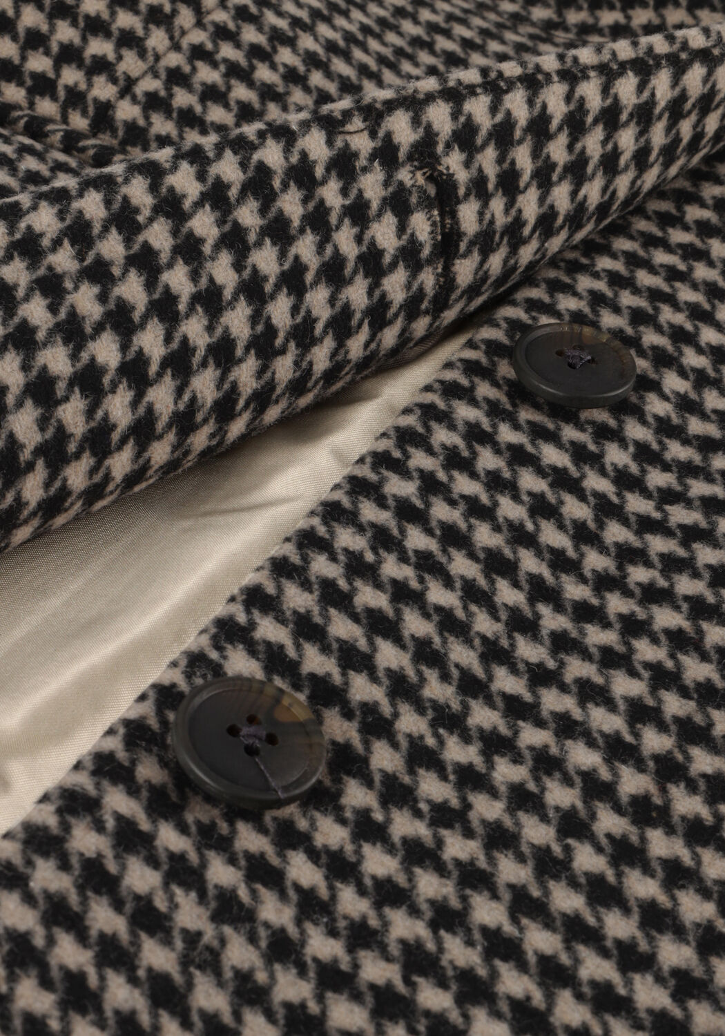 MSCH COPENHAGEN Manteau MSCHGENESIS LONG JACKET CHK Blanc - large