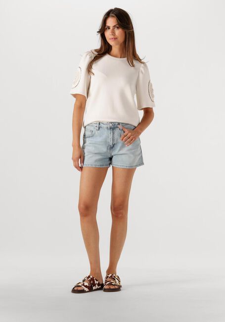 OBJECT T-shirt OBJDORINA S/S RE TOP E SS FAIR 25 Blanc - large