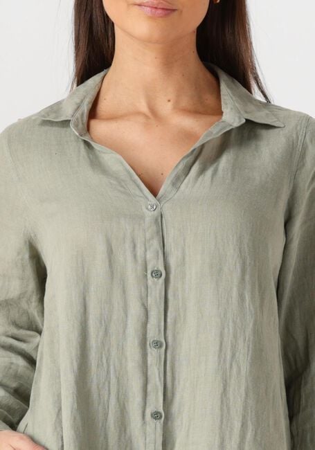 Groene MOS MOSH Mini jurk MMRIELLE LINEN DRESS - large