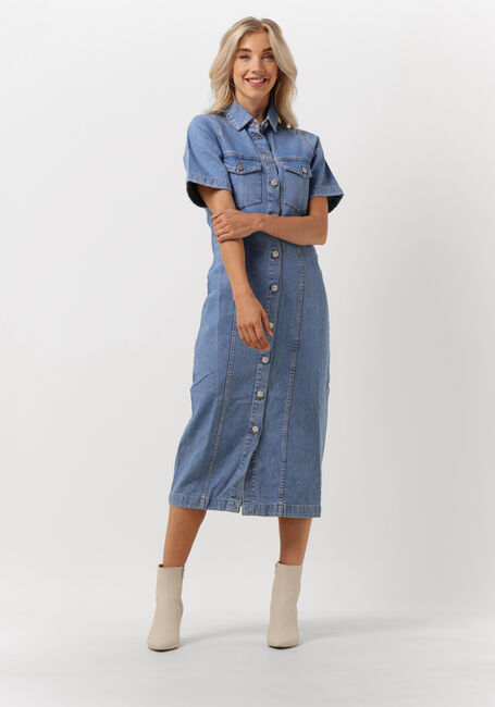 ENVII Robe midi ENMASS SS DRESS 6863 en bleu - large