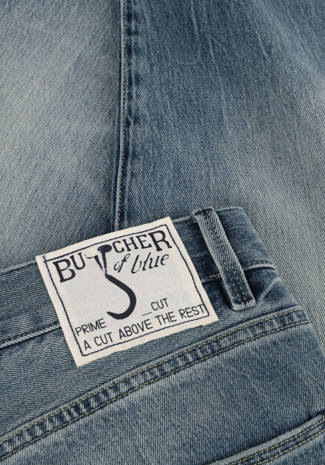 BUTCHER OF BLUE Straight leg jeans STOCKTON LOOSE VINTAGE Bleu clair - large