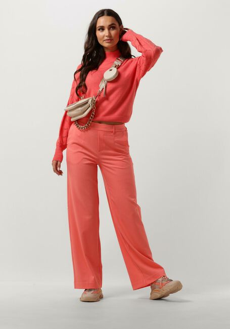 OBJECT Col roulé OBJEVA L/S KNIT PULLOVER en rose - large