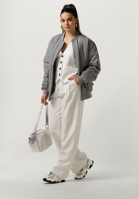 Gebroken wit NEO NOIR Pantalon ALESSANDRA PINSTRIPE PANTS - large