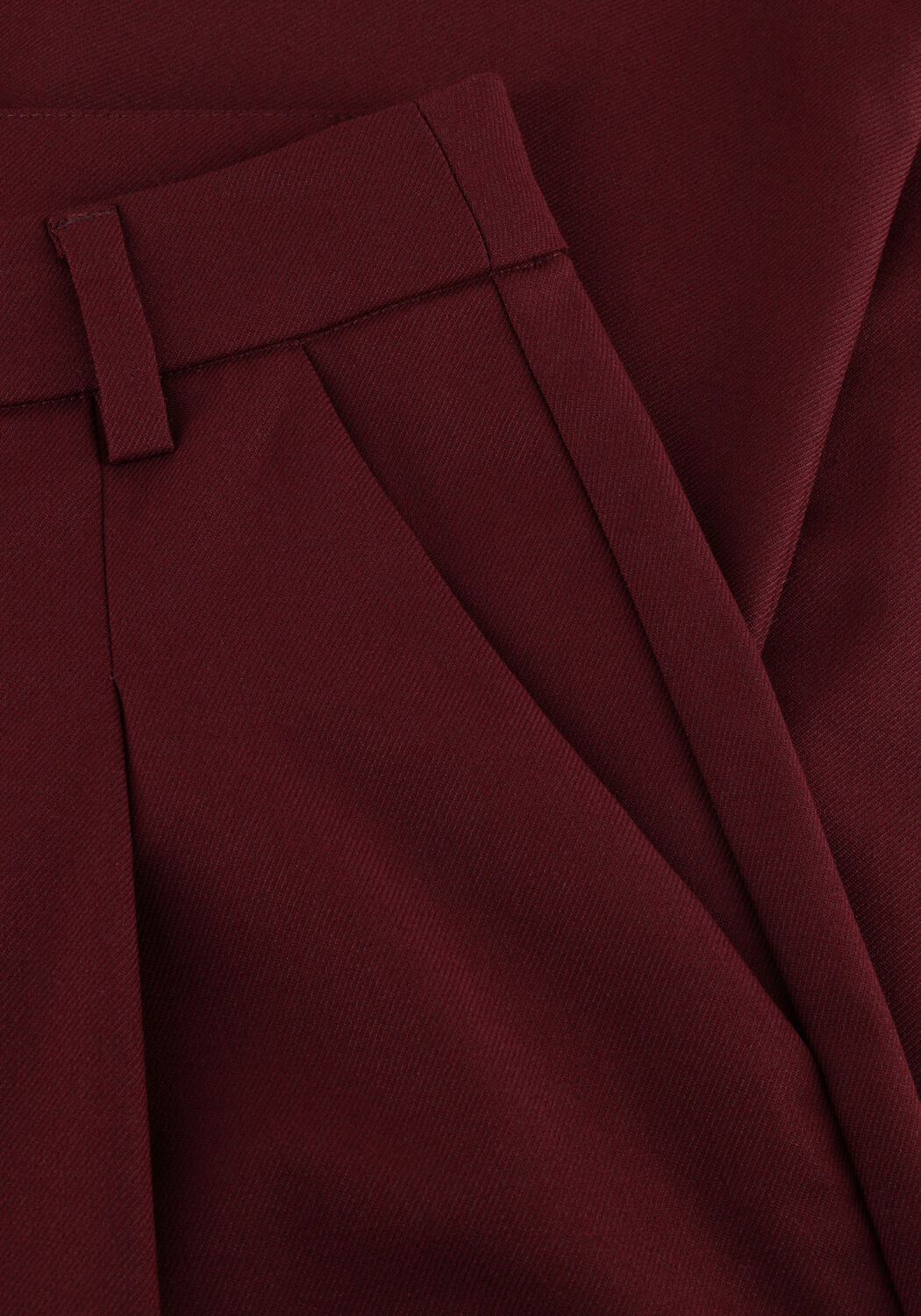 GESTUZ Pantalon large GZPAULA MW PANTS Bordeaux - large