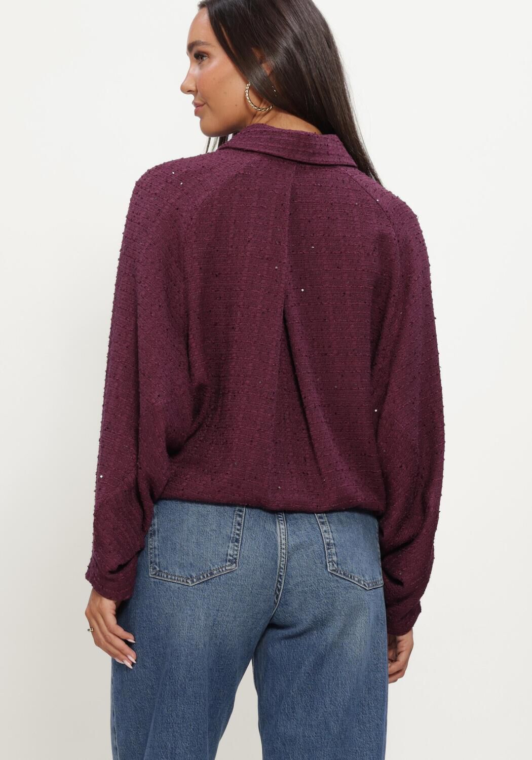STUDIO ANNELOES Jack Dunya bomber jacket Bordeaux - large