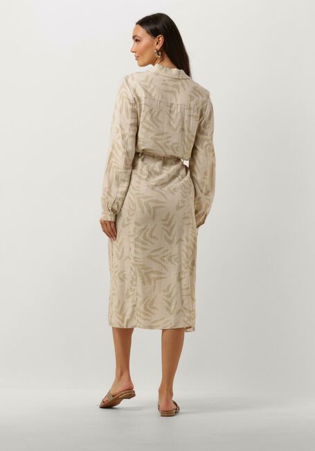 Beige OBJECT Midi jurk OBJEMIRA TILDA L/S DRESS - large