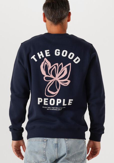 THE GOODPEOPLE Chandail LITO Bleu foncé - large